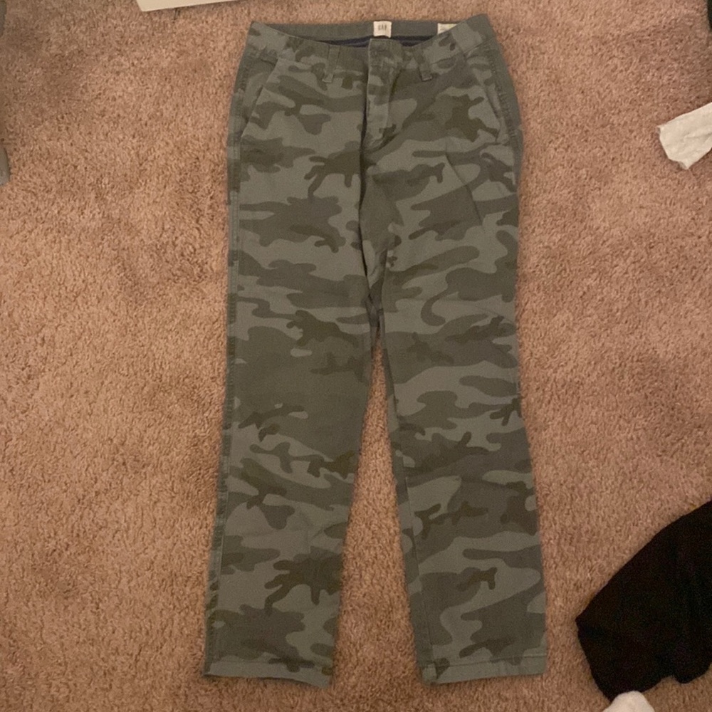 Camo ankle pants